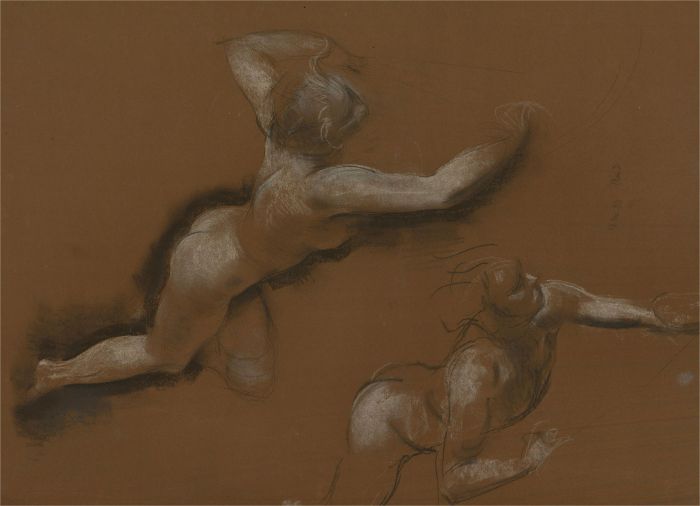 1953 Charcoal Drawing - Study of a Woman