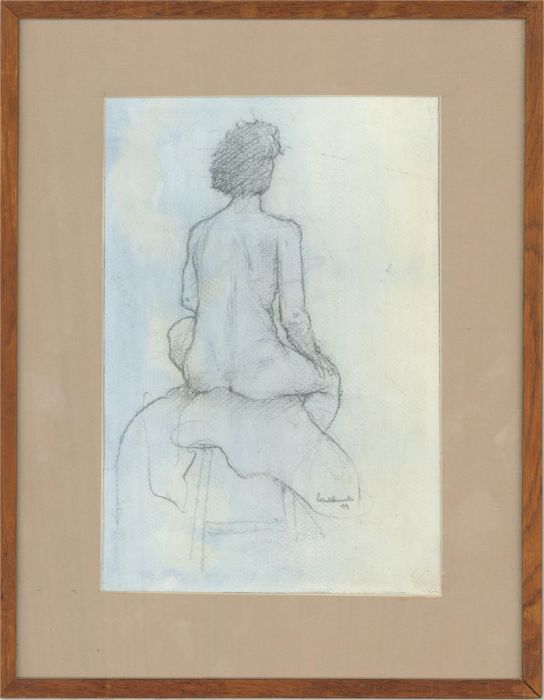 Patrick Hamilton - 1999 Graphite Drawing, Nude Study