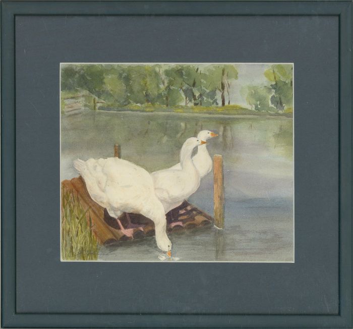 Jean Edmonds - Contemporary Watercolour, Three Geese