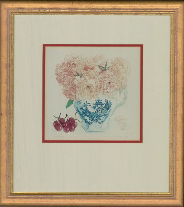 L. Valerie Christmas RCA - 20th Century Aquatint, June Roses