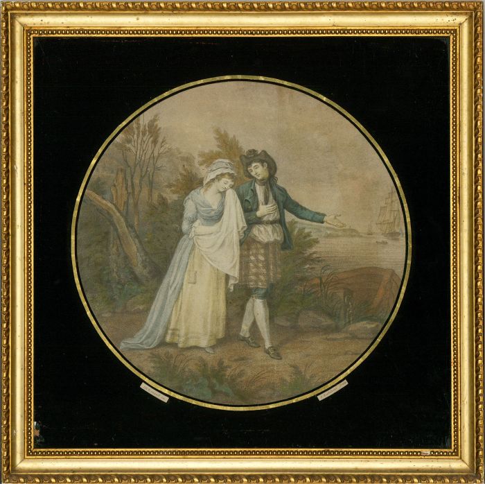 F. Bartolozzi after J. H. Benwell - c.1795 Stipple Engraving, Jemmy's Farewell