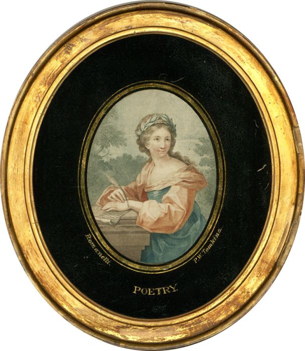 P.W. Tomkins after Romanelli - Early 19th Century Stipple Engraving, Poetry