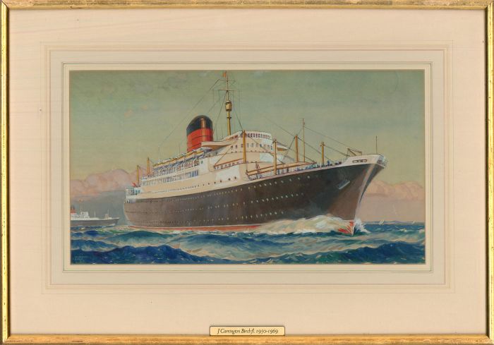 John Carrington Birch (fl.1950-1969) - Mid 20th Century Watercolour, SS Iberia