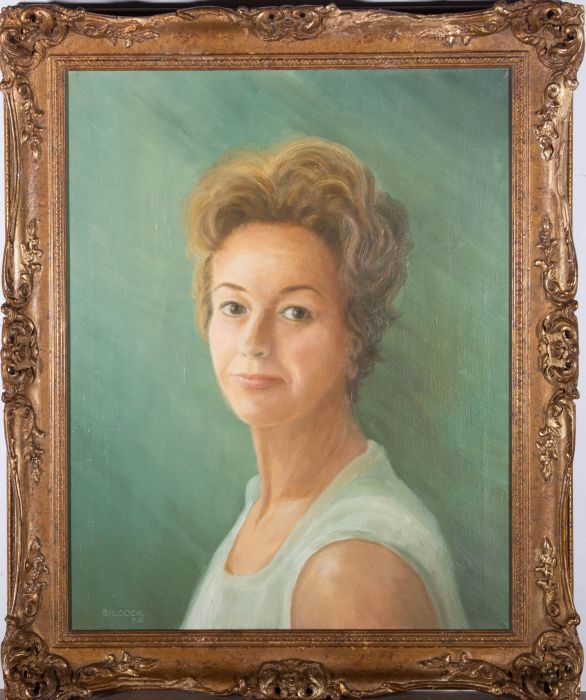 Bertram Gordon Cook - 1972 Oil,  Portrait of Barbara Adcock