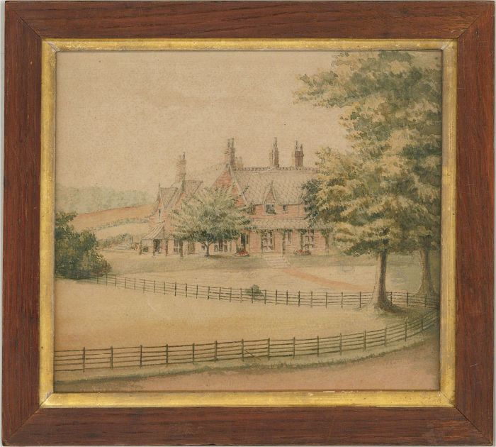 Mid 20th Century Watercolour - House In The Country