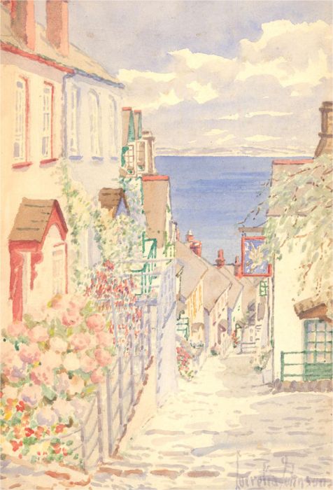 Lucretia Johnson - Signed Mid 20th Century Watercolour, Down Along Clovelly