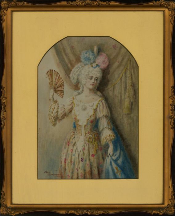 George Gatcombe (fl.1887-1897) - Late 19th Century Watercolour, French Beauty