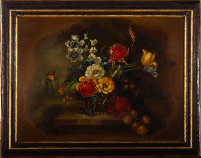 Italian School  Early 20th Century Oil - Floral Study
