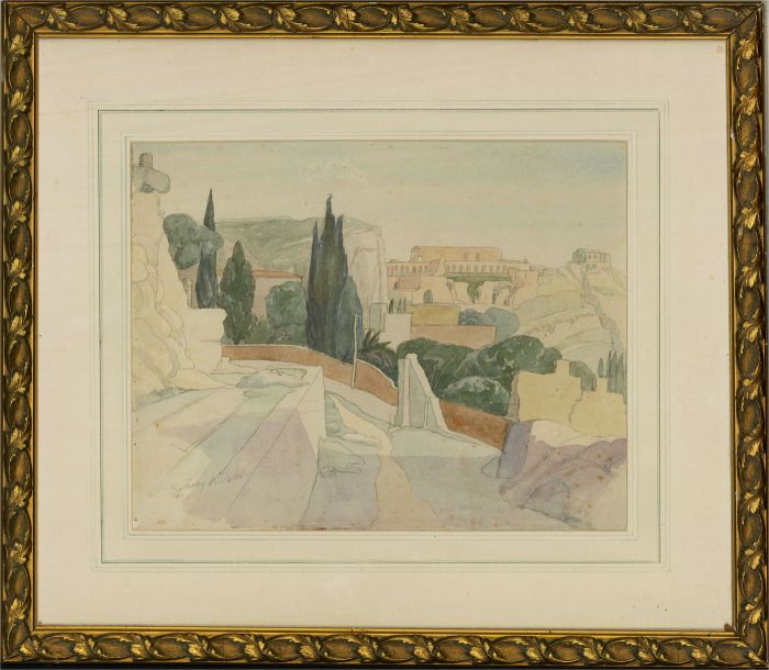 Sydney Kitson - Mid 20th Century Watercolour, Ancient Ruins