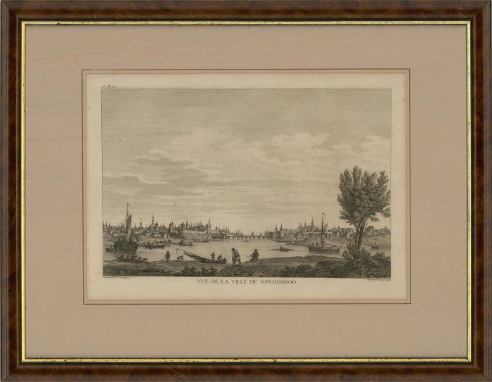 Niquet (fl.1769-1831) after Lespinasse - Engraving, Vue de la Ville de Novogorod