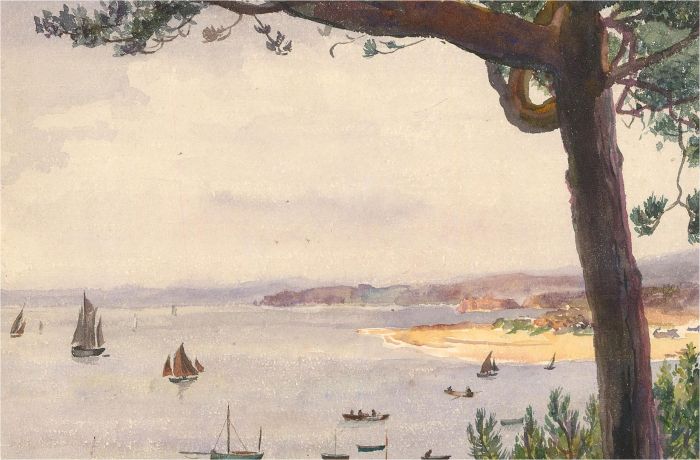 Early 20th Century Watercolour - Coastal Scene