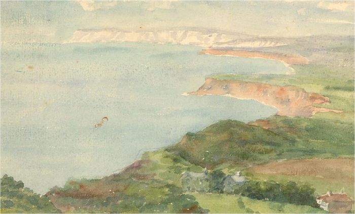 Early 20th Century Watercolour - Isle of Wight