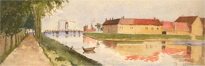 1885 Watercolour - Hoon, Derbyshire