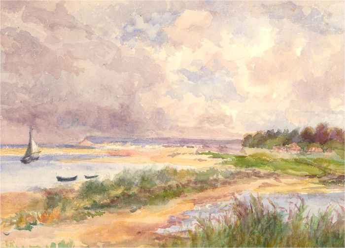 Early 20th Century Watercolour - Coastal View
