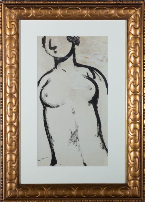 Edouard Joseph Goerg (1893-1969) - Early 20th Century India Ink, Female Nude