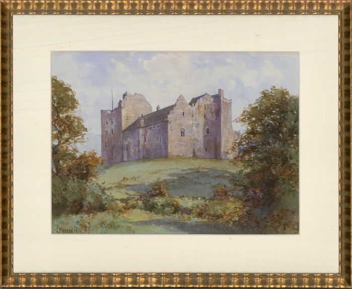 Laurence Warden (1879-1953) - 1923 Watercolour, Ruined Castle
