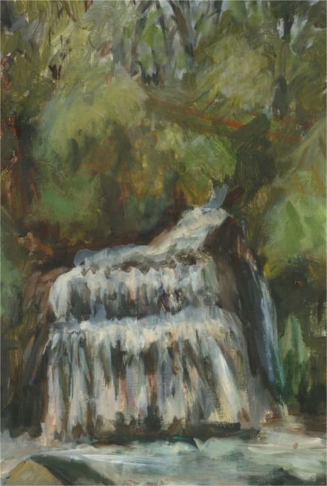 Diana M. Perowne (1934-2020) - 20th Century Oil, Flowing Water