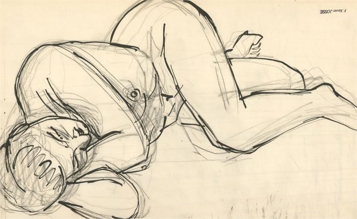 Francois Xavier Jose (1910-1991) - A Trio of India Inks, Nude Studies