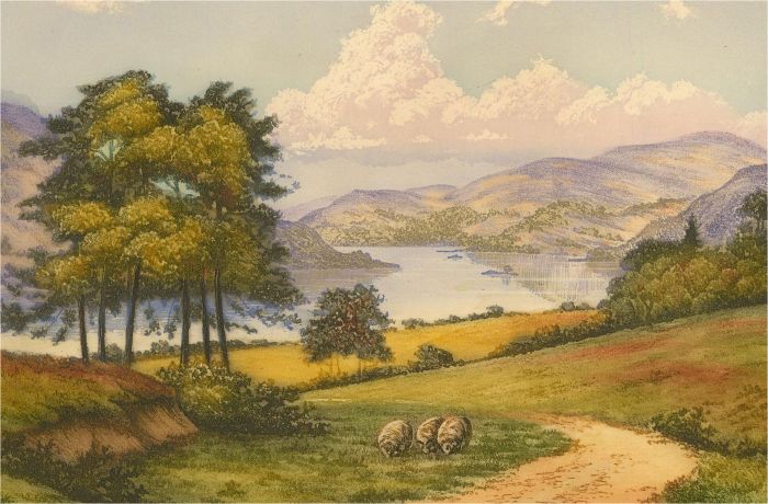 Mid 20thC Aquatint - Spring In The Valley