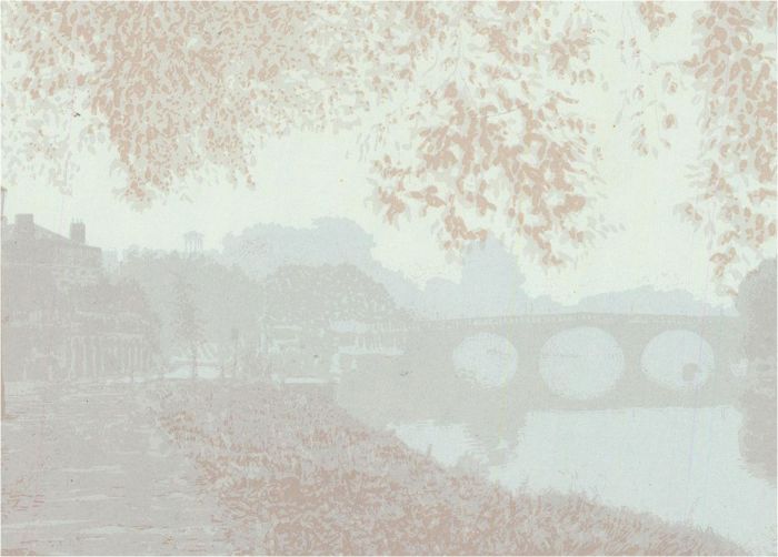Richard Jennings - 1986 Silkscreen, Richmond Bridge