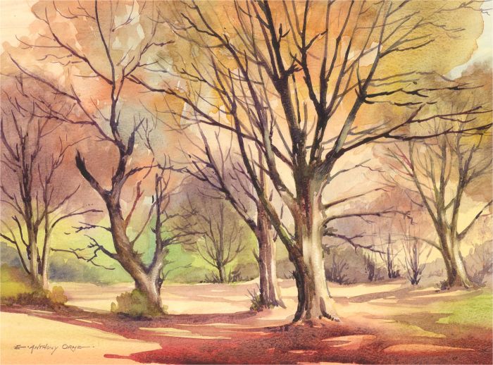 E. Anthony Orme  - 20th Century Watercolour, Autumnal Woodland Scene