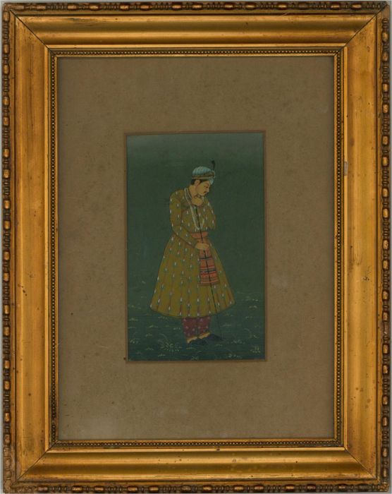 Indian Miniatures - 19th Century Gouache, Portrait of a Man