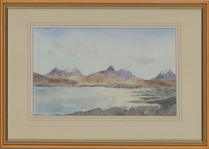 Gordon Smith - Contemporary Watercolour, Achnahaird Bay and Inverpolly Forest