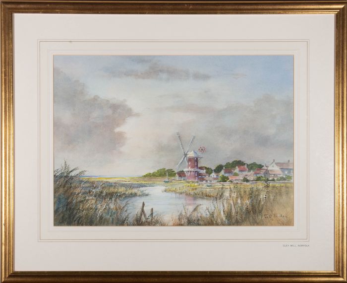 Jill Parker - Contemporary Watercolour, Cley Mill, Norfolk