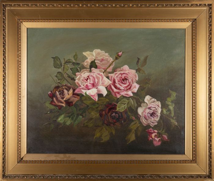K.P.  - 1906 Oil, Roses