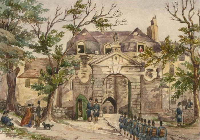 E.M.H. - Mid 19th Century Watercolour, Château de Boulogne-sur-Mer