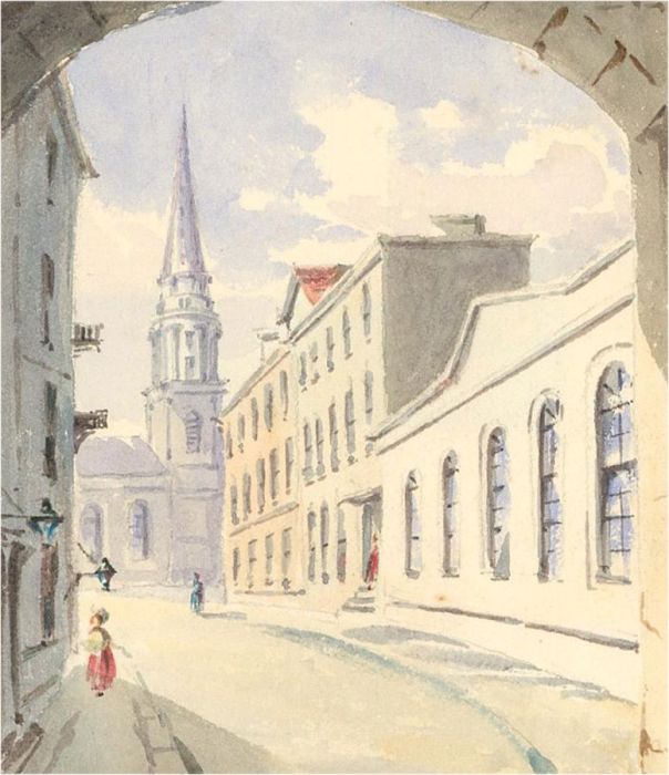 A Pair of c.1836 Watercolours - Liverpool Scenes
