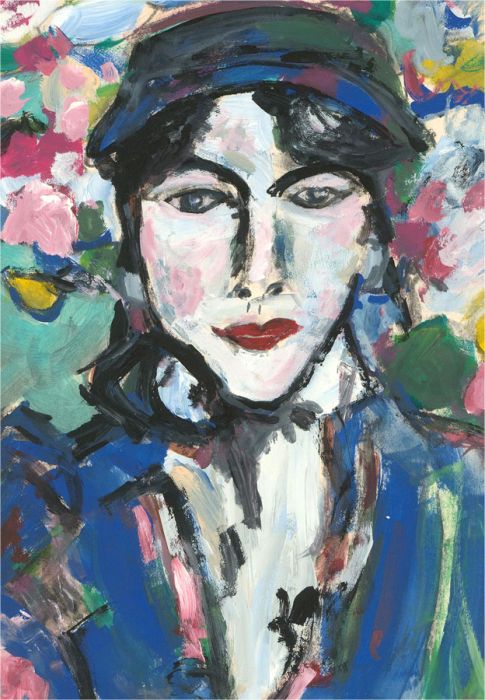 After John Duncan Fergusson (1874–1961) - Contemporary Oil, Hortensia