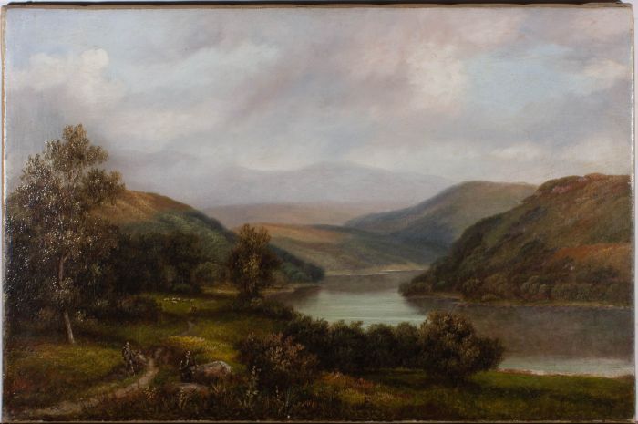 M. Corper - Late 19th Century Oil, Resting by the River