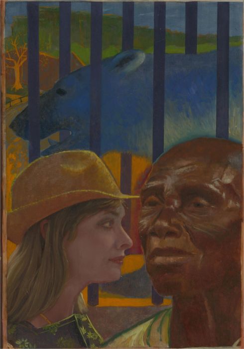 Pam Masco - 20th Century Oil, Blue Bear