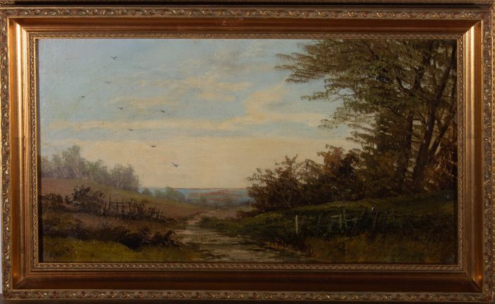 F. Hilder - Late 19th Century Oil, Country Lane