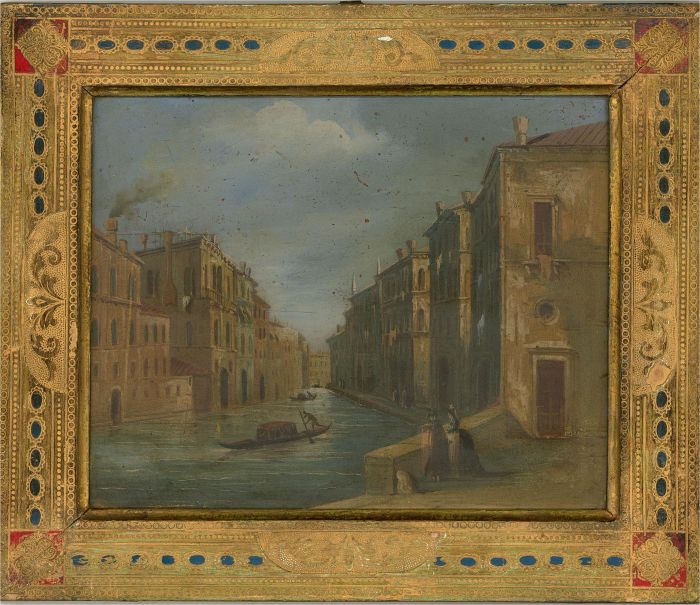 Early 20th Century Oil - Venetian Promenade