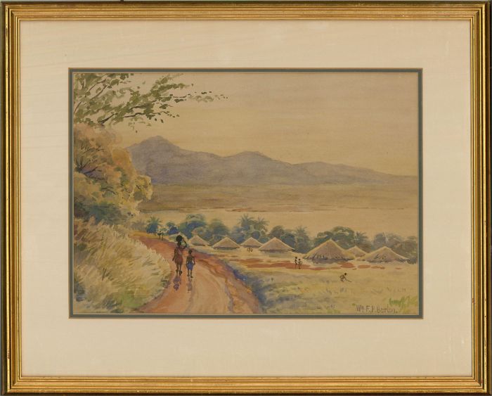 William Francis Burton (1907–1995) - Mid 20th Century Watercolour, African Hills