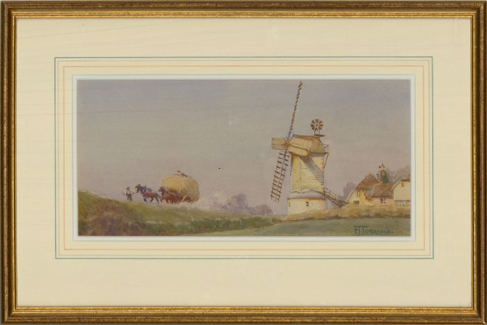 Francisco J. Torrome - Early 20th Century Watercolour, Harvest Time