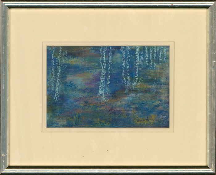 Madeleine Eyland-Legrain (1930-2021) - 20th Century Pastel, Moonlight Blues II