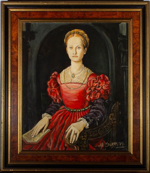 J. E. Stubbs after Bronzino - 1999 Oil, Portrait of Lucrezia Panciatichi