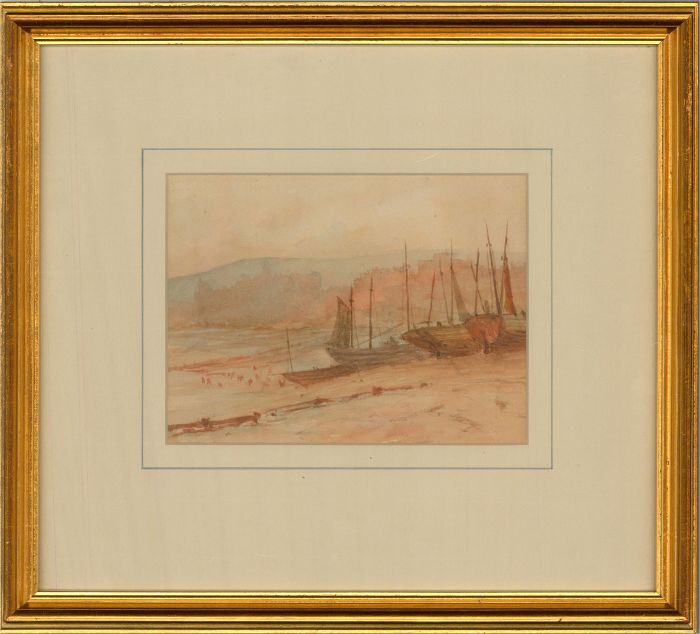Henry S.W. Eyre (1872-1937) - Early 20th Century Watercolour, Moored Boats
