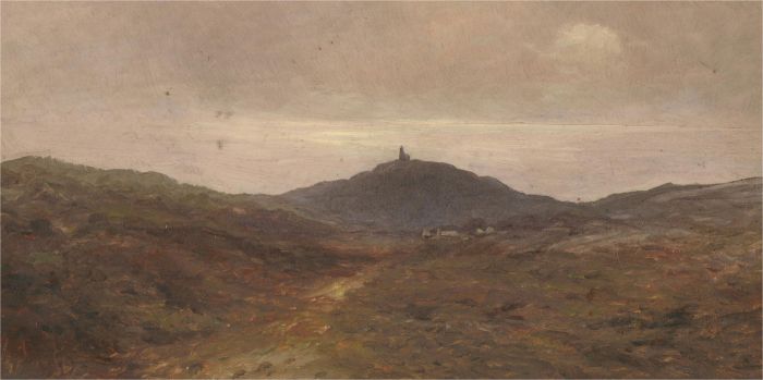 Henry S.W. Eyre (1872-1937) - 1919 Oil, Hilltop Ruin