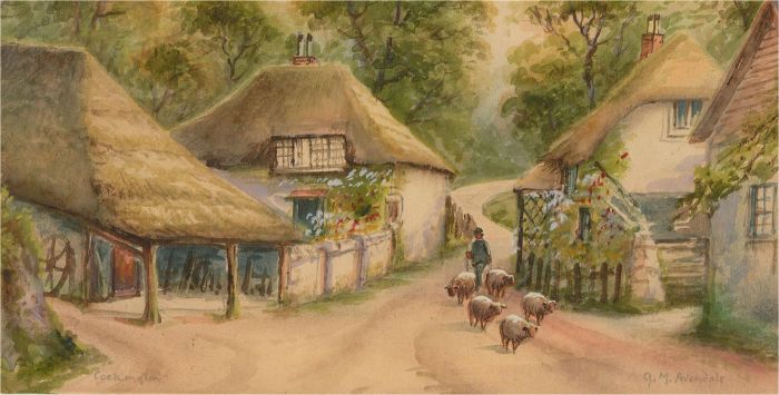 Garman Morris (fl.1920-1930) - Early 20th Century Watercolour, Cockington Devon