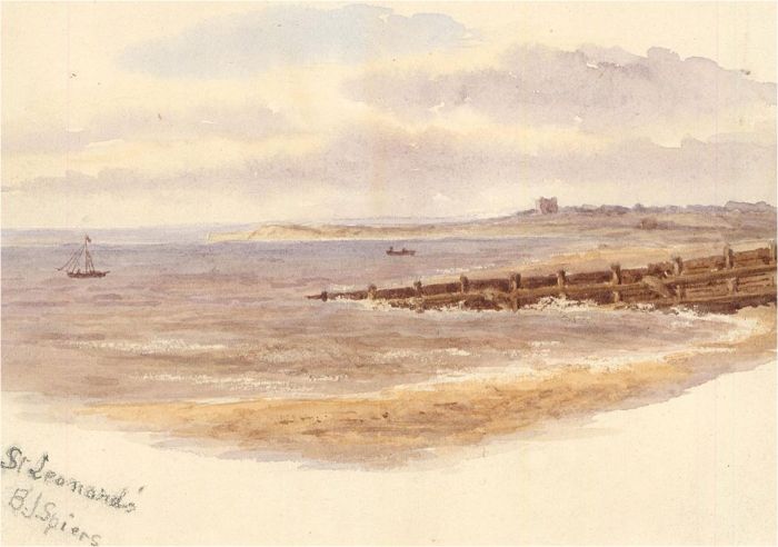 B.J. Spiers - Late 19th Century Watercolour, St Leonards