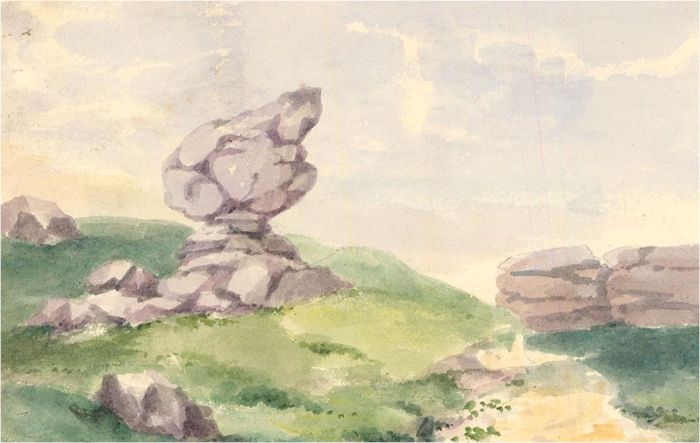 Early 19th Century Watercolour - Toad Rock, Rusthall Common