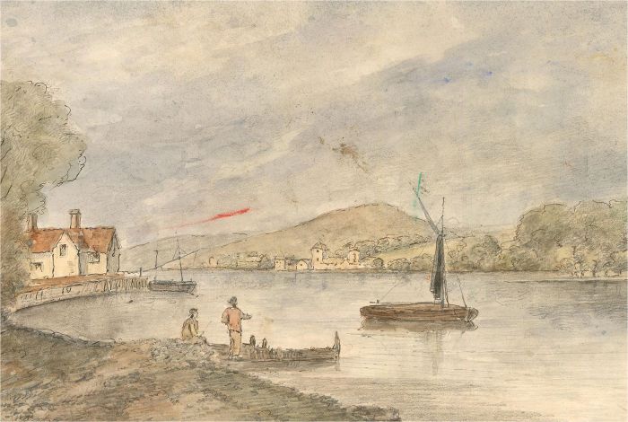 Early 20th Century Watercolour - Down by the River