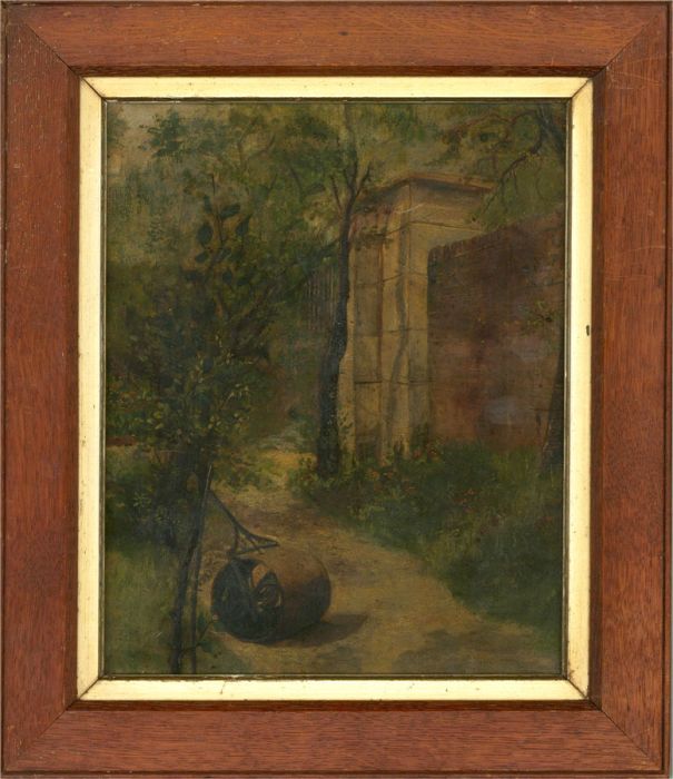 1882 Oil - Mrs Parker's Garden