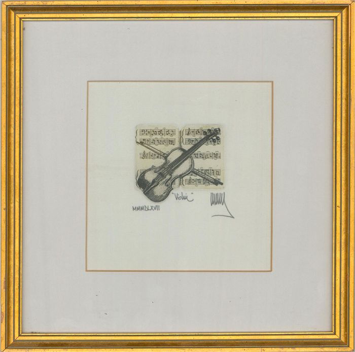 Contemporary Etching - Violin