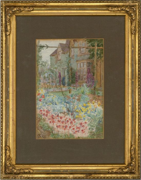 M.E. - 1928 Watercolour, Manor Garden
