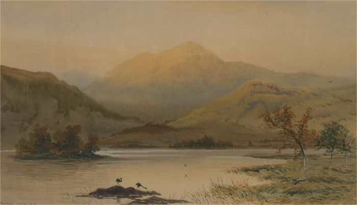 William H. Müller Hewitt - Late 19th Century Watercolour, Rydal Water